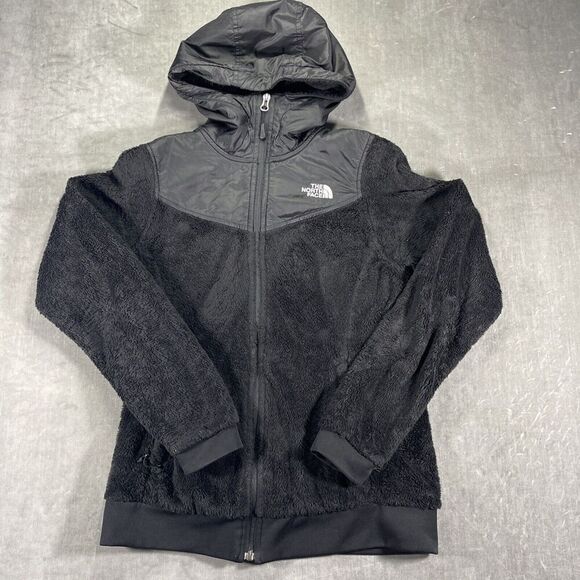 The‎ North Face Women's Small Black Hooded Fleece JacketSize Small - Picture 1 of 6
